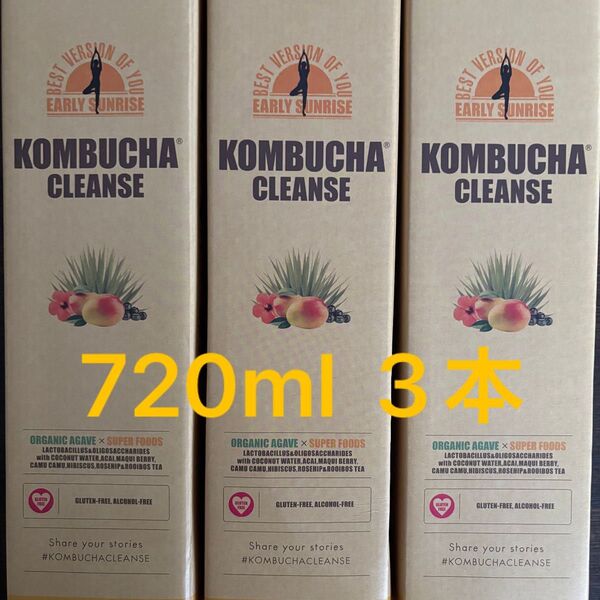 セパルフェコンブチャクレンズ 720ml 3本