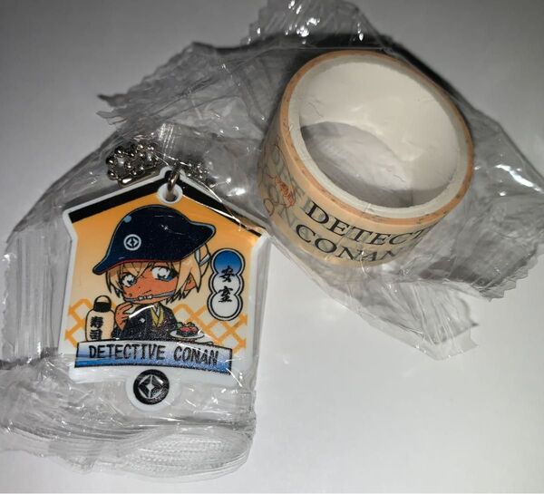 名探偵コナン くら寿司 安室透キーホルダー マスキングテープ セット