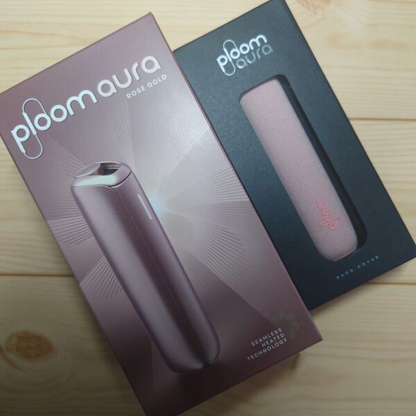 一部店舗限定品 新品未開封 ローズゴールド プルーム オーラ Ploom AURA スターターキット ローズゴールド バックカバー