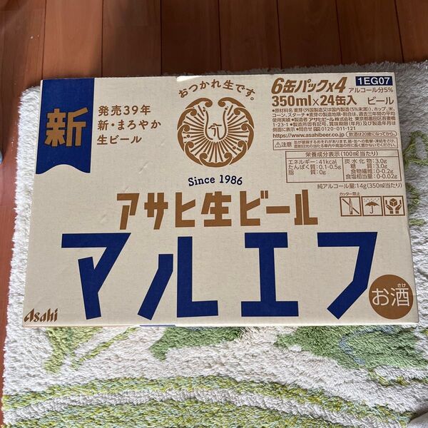 アサヒ生ビール(マルエフ) 350ml缶 6缶パック×4(24本)