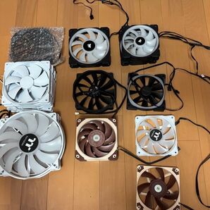 自作PCケースファンと空冷クーラー 混在