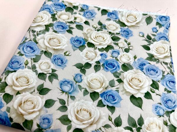 USAシーチング綿100%生地幅110cm×100cm薔薇.0184