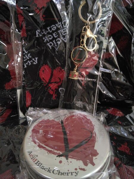 Acid Black Cherry 2015 tour L 新品 6点 フード付タオル バスタオル 靴下 キャップ キーホルダー