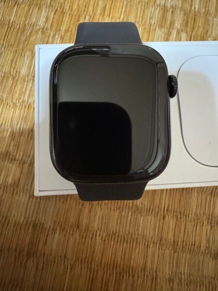 AppleWatch series10 GPS 42mm ジェットブラック アルミニウムケースとブラックソロループ サイズ5