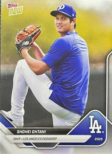 ☆送料無料☆大谷翔平 限定生産 2025 topps NOW RTOD ロサンゼルス・ドジャース 山本由伸 佐々木朗希
