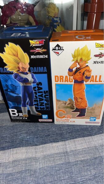 ドラゴンボール 一番くじ VSオムニバスcross MASTERLISE C賞 孫悟空 B賞 ベジータ