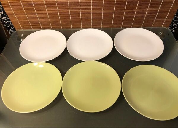 美品 IKEA プレート 皿 21cm 6枚 15199 プラス200円で大皿オプションあり