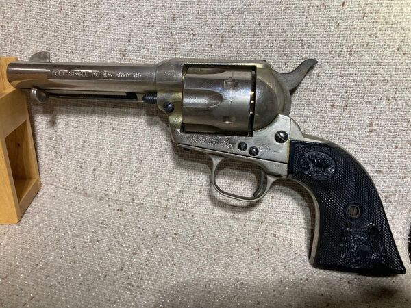 COLT SINGLE ACTION ARMY .45 モデルガン シルバー 古い年代物