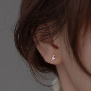 RYS ピアス ドロップ ローズ