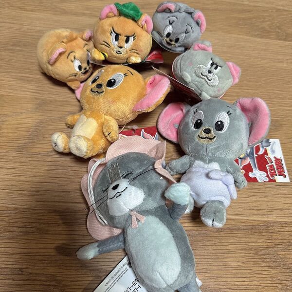 トムとジェリーのぬいぐるみキーホルダー