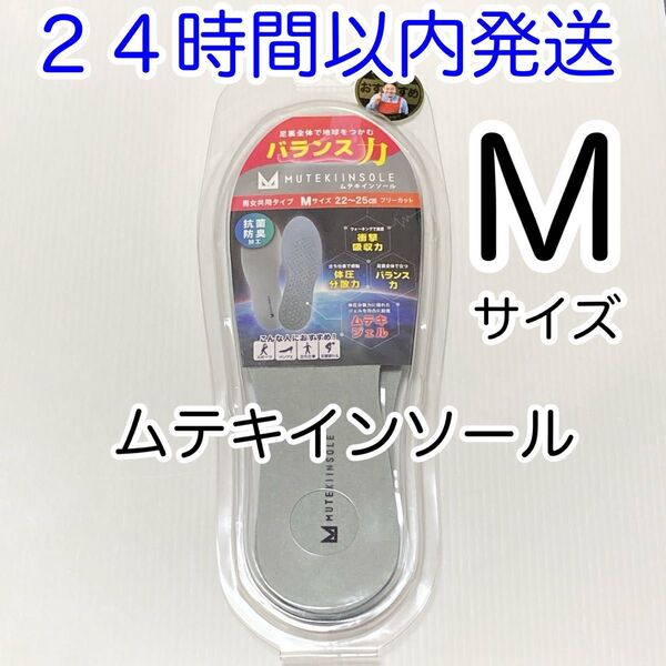 【即発送】ムテキインソール Mサイズ 新品未使用未開封 22〜25cm 男女共用 正規品