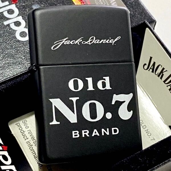 新品 Zippo ジャックダニエル 黒 Old No.7 お酒 ジッポーライター