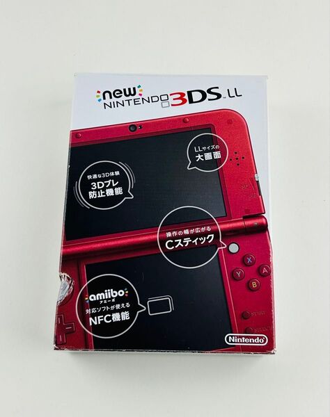 任天堂 NEW 3DS LL メタリック レッド ニュースリーディーエス 赤