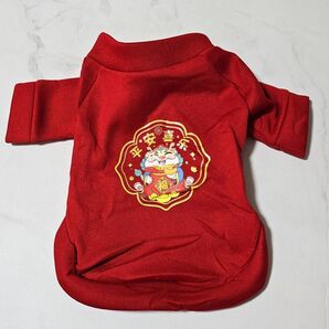 猫の服 犬の服 犬 ドッグウェア 防寒 可愛い ペット用品 レッド