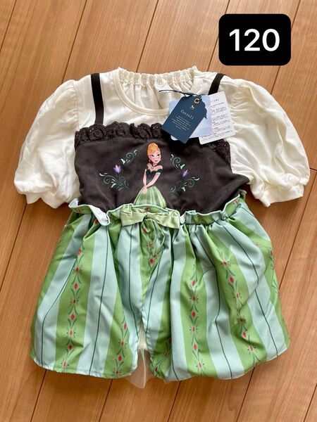 【新品・未使用】バースデイ コトリ cottoli ディズニー DISNEYアナ雪 アナのチュニック Tシャツ 120