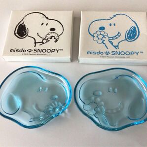 ミスド スヌーピー ガラスプレート 2点 新品