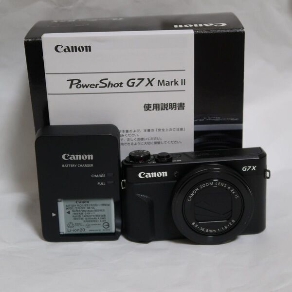 CANON PowerShot G7 X Mark II ブラック 中古品