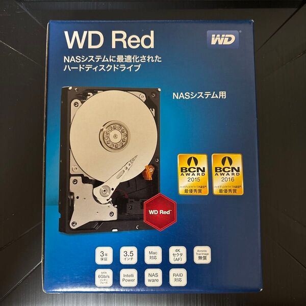 【新品】 WD Red 2TB NASシステム向けHDD