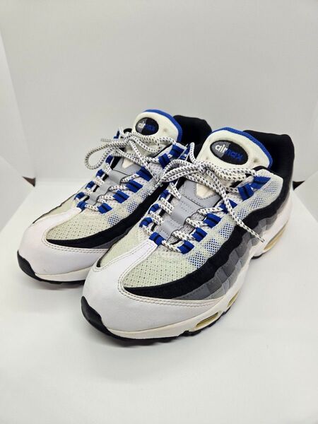 NIKE AIR MAX 95 ホワイト/ハイパーコバルト/ピュアプラチナム 609048-108 25.5cm ブルー系