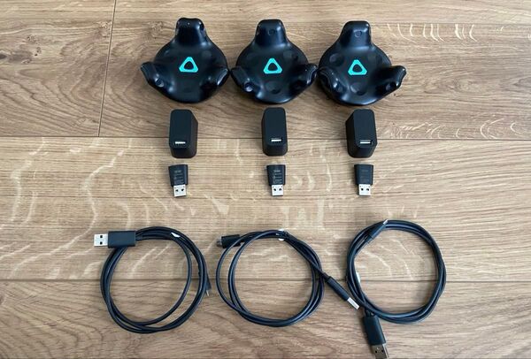 HTC VIVEトラッカー 3個 バッテリーストラップ付き