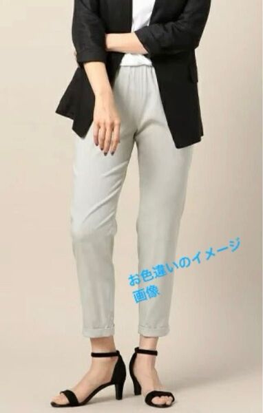 BEAUTY&YOUTH UNITED ARROWSビューティーアンドユースユナイテッドアローズウエストギャザー9分丈パンツ水色