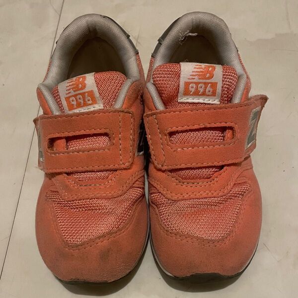 New Balance 996 キッズスニーカー オレンジ 15.5cm