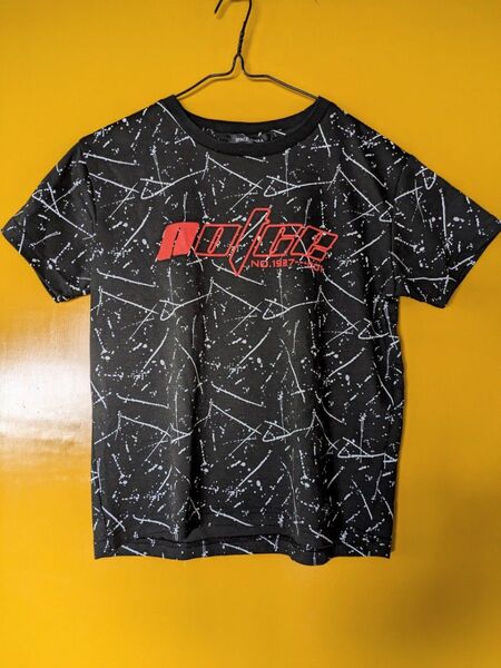 140 半袖 Tシャツ ブラック × レッド SPACE OPERA 宇宙 キッズ 子供服