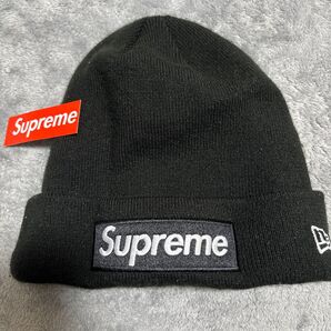 シュプリーム ビーニー ボックスロゴ ニット帽 New Era ニューエラ