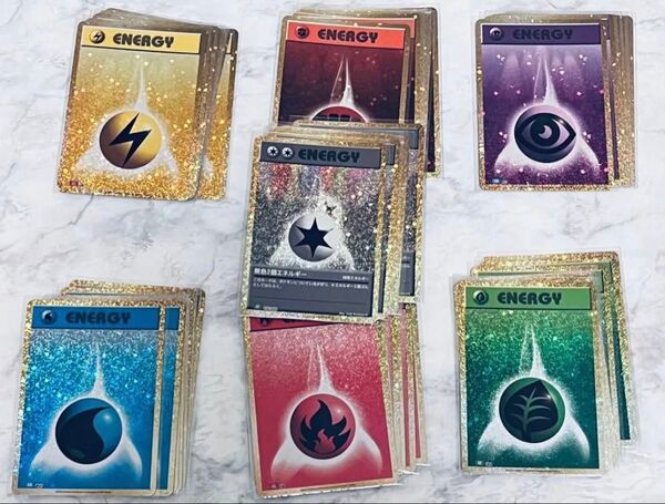 未使用 ポケモンカードクラシック classic エネルギー 封入分全種 ポケカ 草 炎 水 雷 超 闘