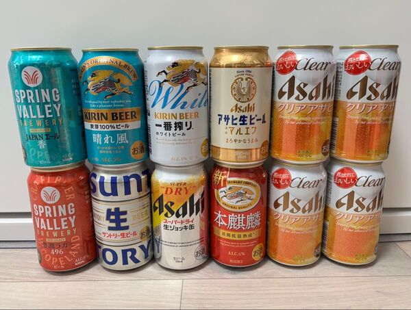 お酒 アサヒ キリン サントリー 他 12本