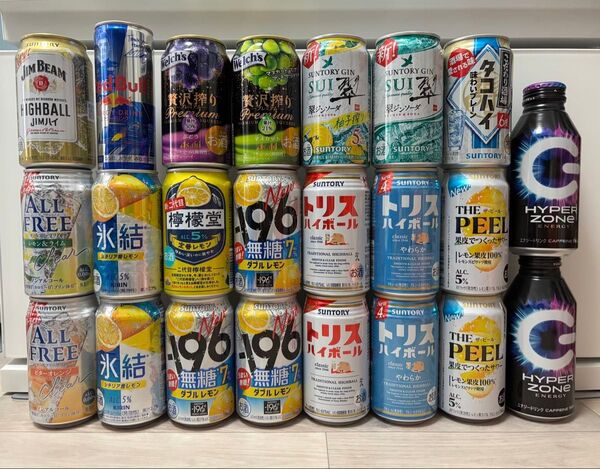 お酒 チューハイ ハイボール タコハイ 氷結 檸檬堂 他 23本