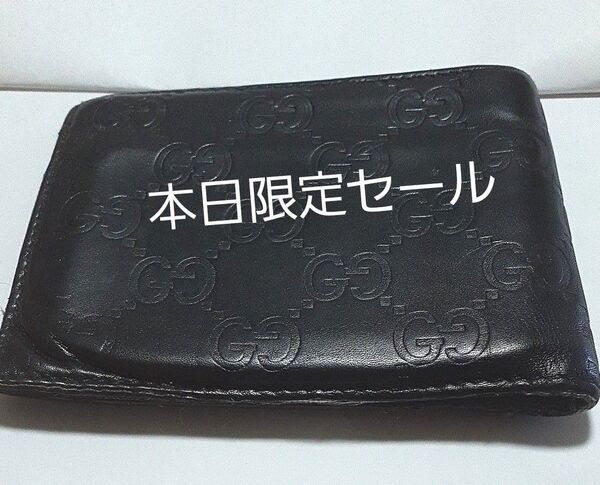 GUCCI グッチ 二つ折り財布 ブラック