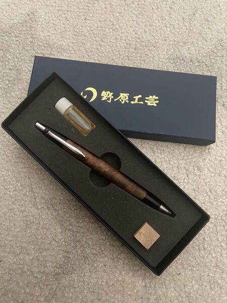 野原工芸 旧型 シャーペン マーブルウッド 固定式口金