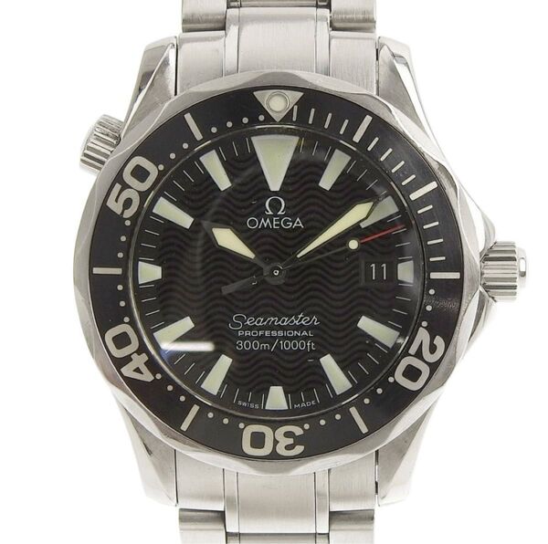 【OMEGA】オメガ シーマスター300 プロフェッショナル 2262.50 ステンレススチール クオーツ アナログ表示 メンズ