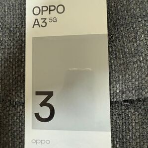【新品未開封】OPPO A3 5G A402OP ブラック