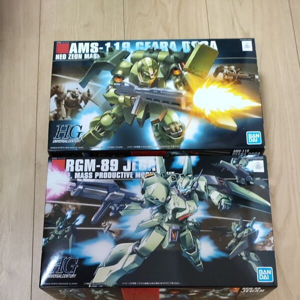 AMS-119 ギラ・ドーガ (1/144 HGUC 91) RGM-89 ジェガン (1/144 HGUC 89)