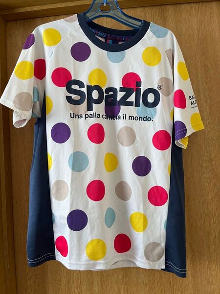 Spazio 半袖Tシャツ 水玉模様 マルチカラー