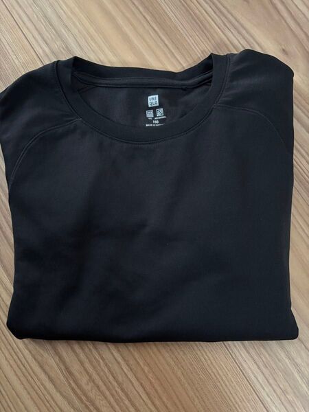 ユニクロ ドライTシャツ ブラック 長袖150