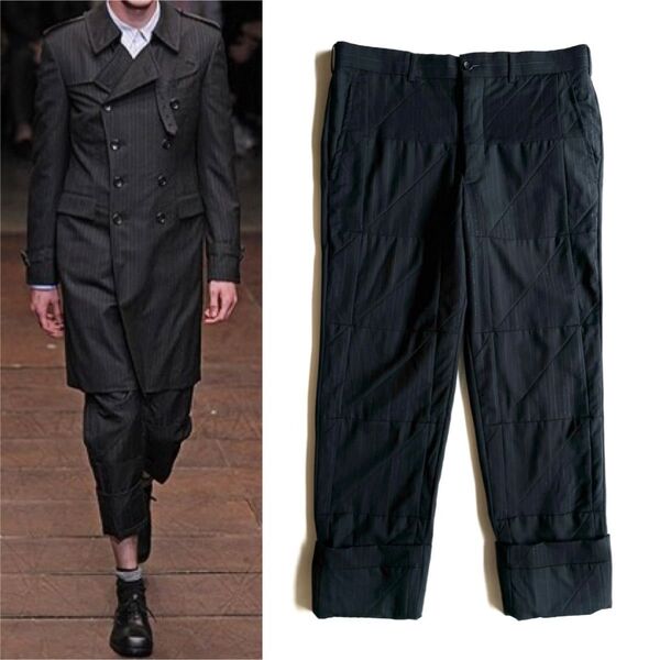 《美品》COMME des GARCONS HOMME PLUS コムデギャルソン オムプリュス クレイジー スラックス パンツ