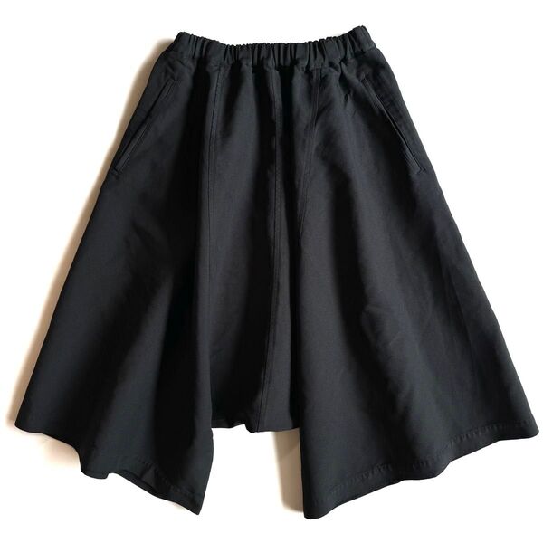 《美品》COMME des GARCONS コムデギャルソン コムコム ポリ縮 キュロットパンツ サルエルパンツ ブラック S