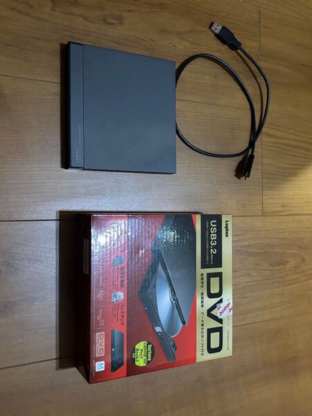 ほぼ未使用 Logitec USB3.2 ポータプルDVDドライブ LDR-PML8U3VBK