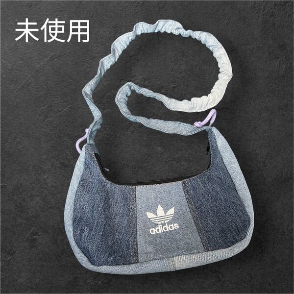 未使用 訳あり リメイク adidas ショルダーバッグ デニム