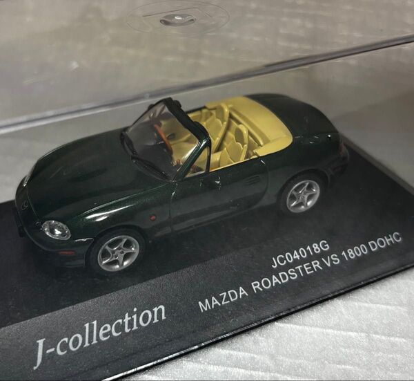 1/43 ミニカー 京商 J-コレクション MAZDA ロードスター VS 1800 DOHC グリーン 国産 マツダ ユーノス