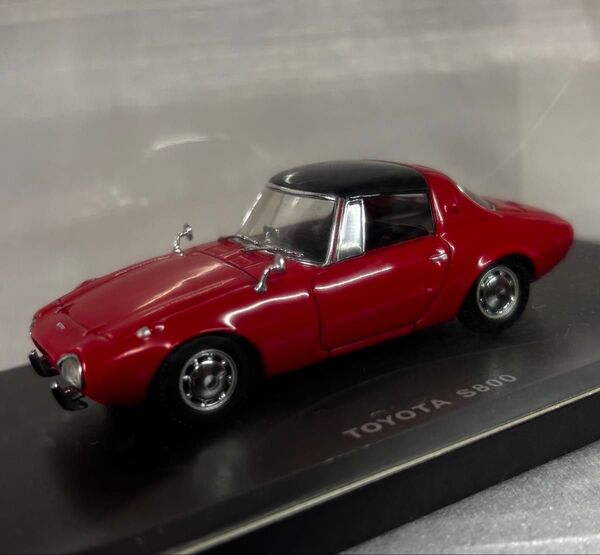 1/43 ミニカー 京商 TOYOTA S800 レッド トヨタ スポーツ ヨタハチ 空冷水平対向 クーペ 昭和 名車 旧車
