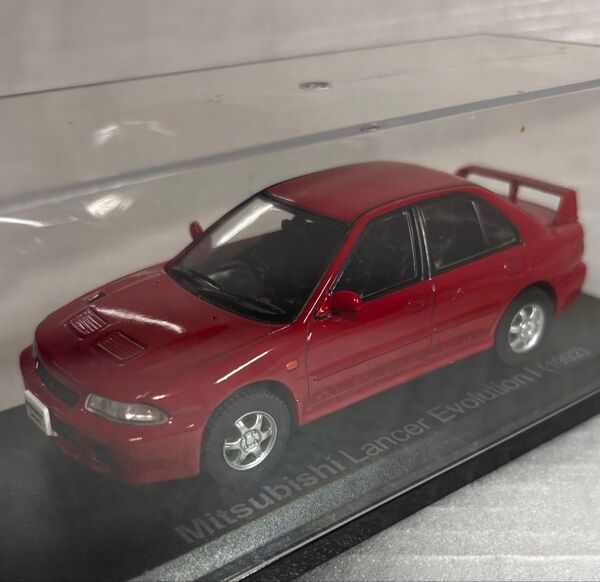 1/43 ミニカー MITSUBISHI ランサー エボリューション 1 1992 レッド ランエボ WRC ラリーカー 国産名車