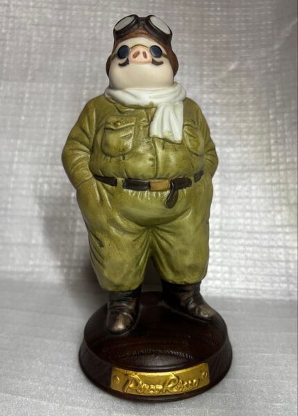 スタジオジブリ 紅の豚 ポルコ・ロッソ 飛行艇服 オルゴール 桜んぼの実る頃 陶器製 セキグチ 2馬力 本体のみ 置物 インテリア