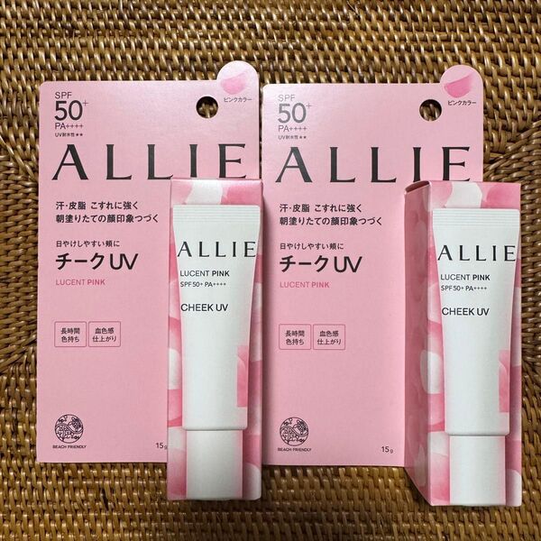 ALLIE アリィー アリー クロノビューティ カラーオンUV チークUV ルーセントピンク 01