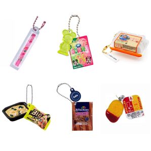 フード系ミニチュア/ガチャ6点セット キーホルダー お菓子 食品