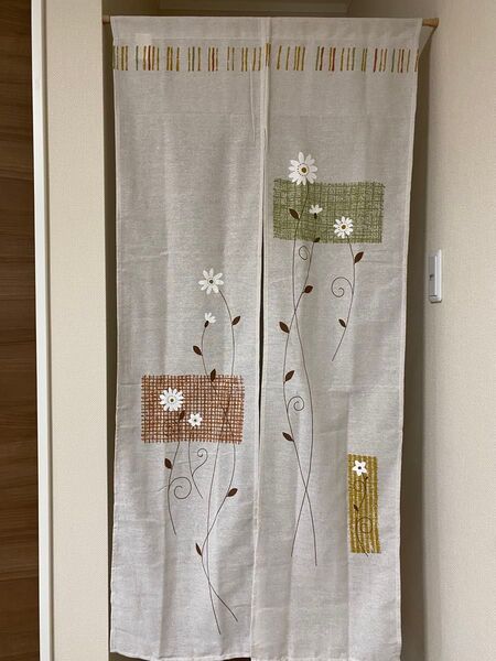 綿混のれん72×150cmドアにぴったりサイズ