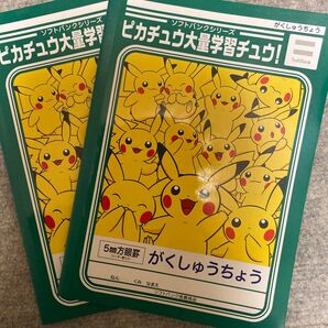 ピカチュウ 学習ノート 2冊セット